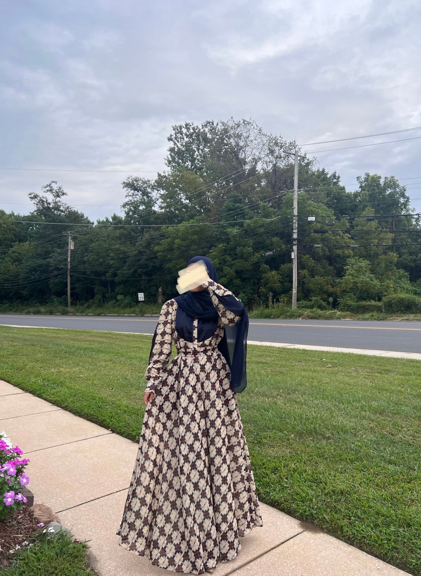 Chiffon Fully-Lined dress