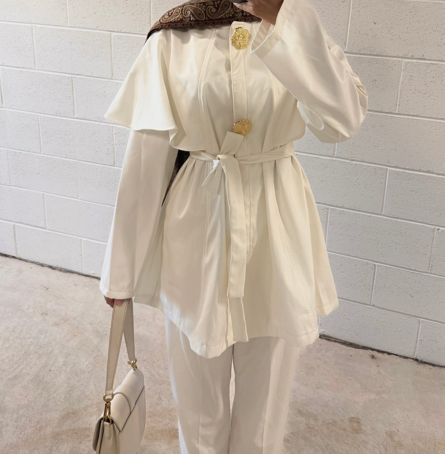 Two-piece Tunic Set-White