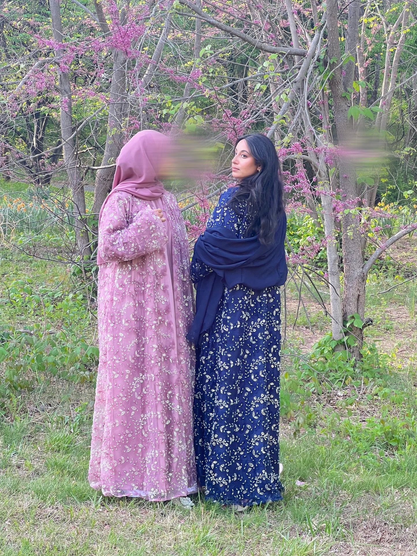 Malika-Heavy Stone Work-Mauve Mist