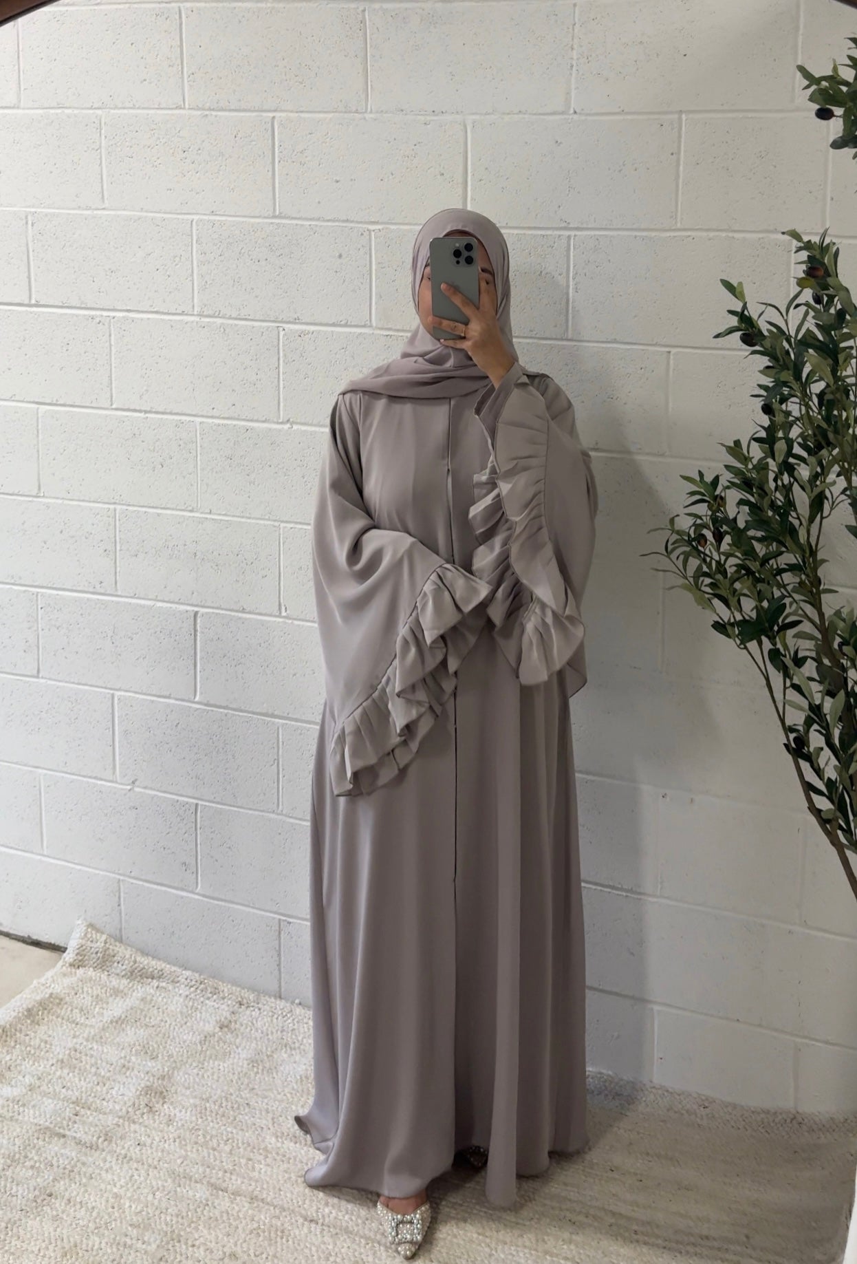 Imaan- Three-piece Abaya Set