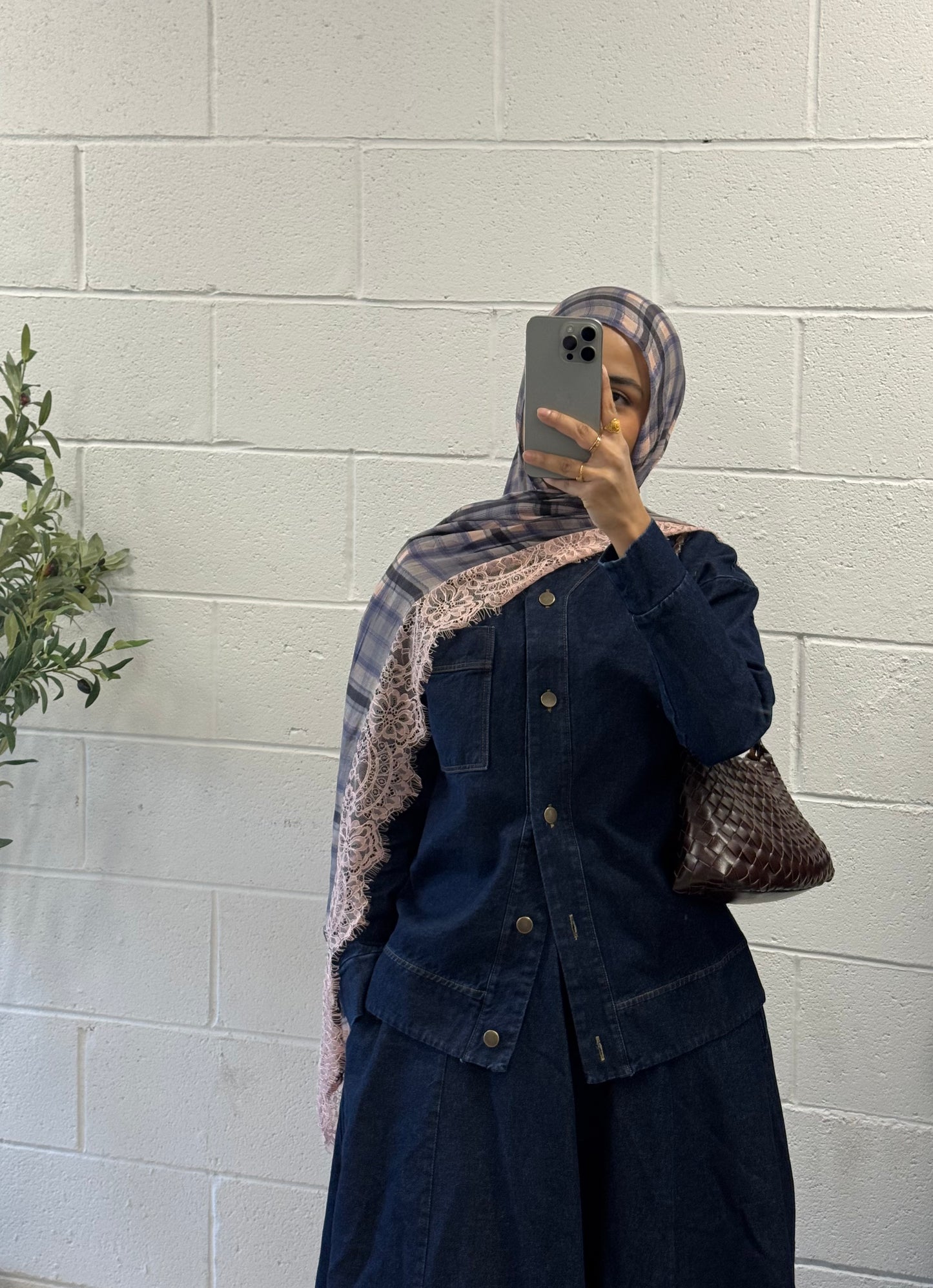 Denim Set-Dark Blue-100% Cotton