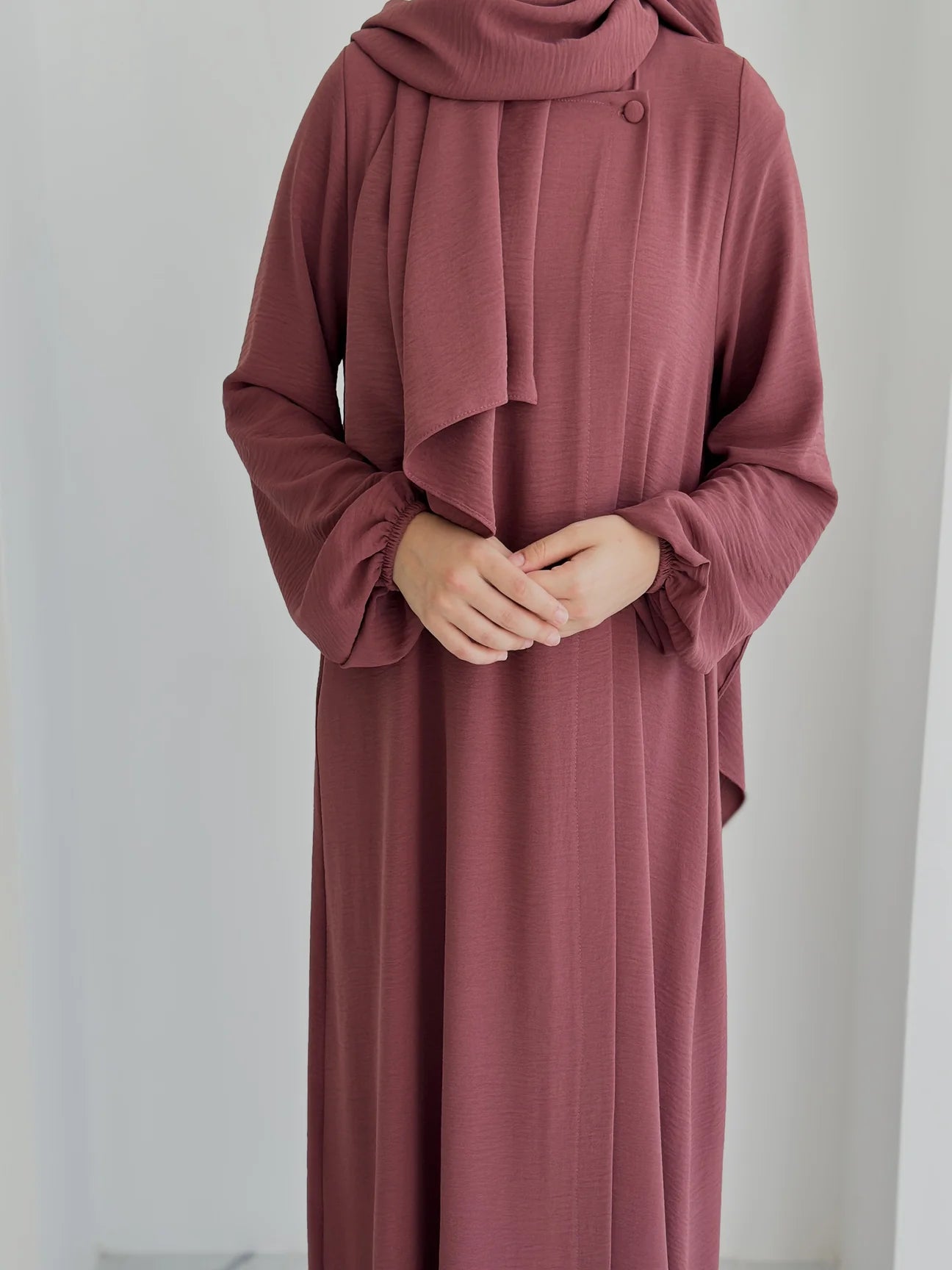 Aiza- Dress+Hijab-Rosewood-Nursing Friendly