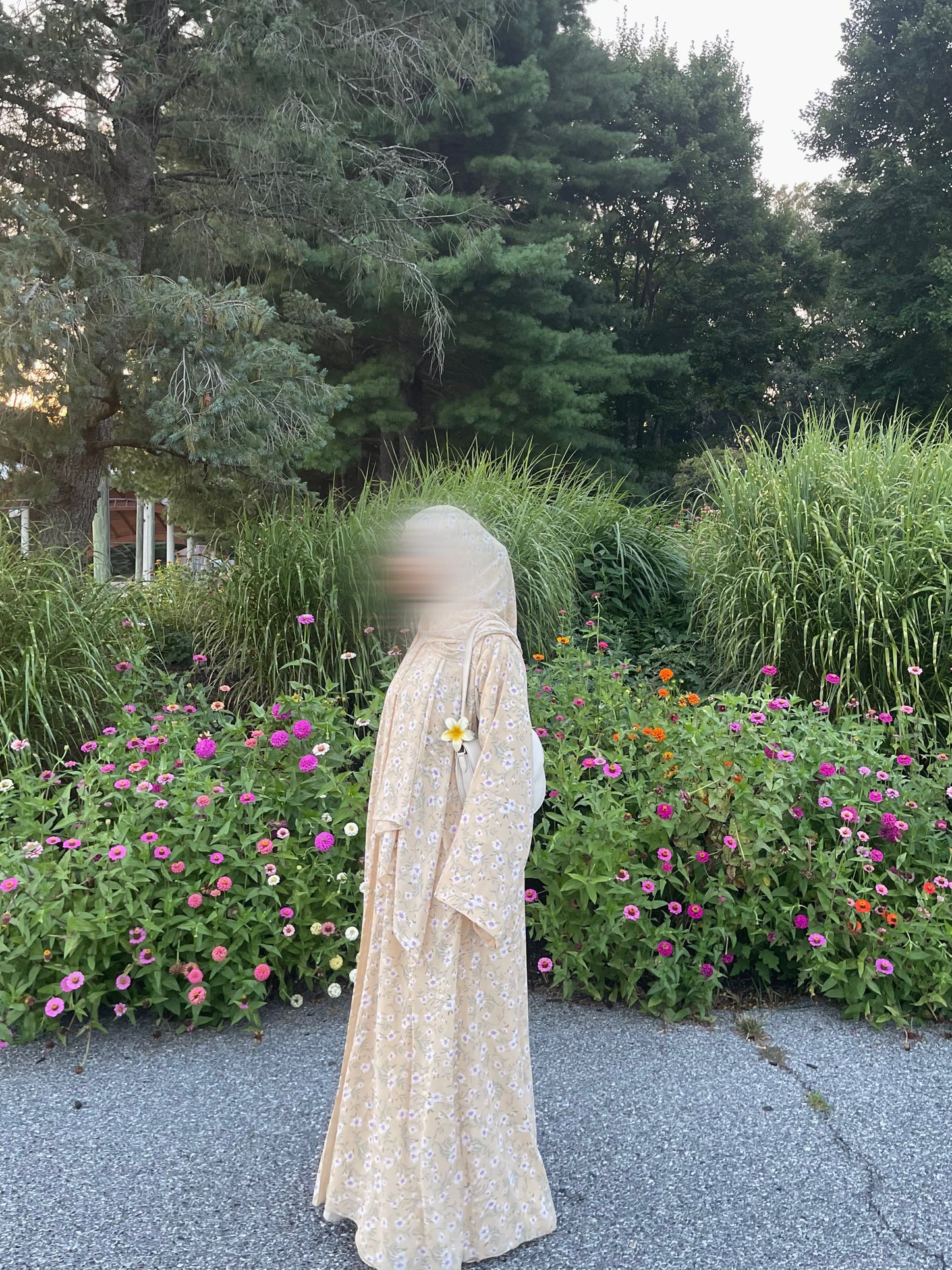 Zuhaira-Floral Printed Abaya + Hijab