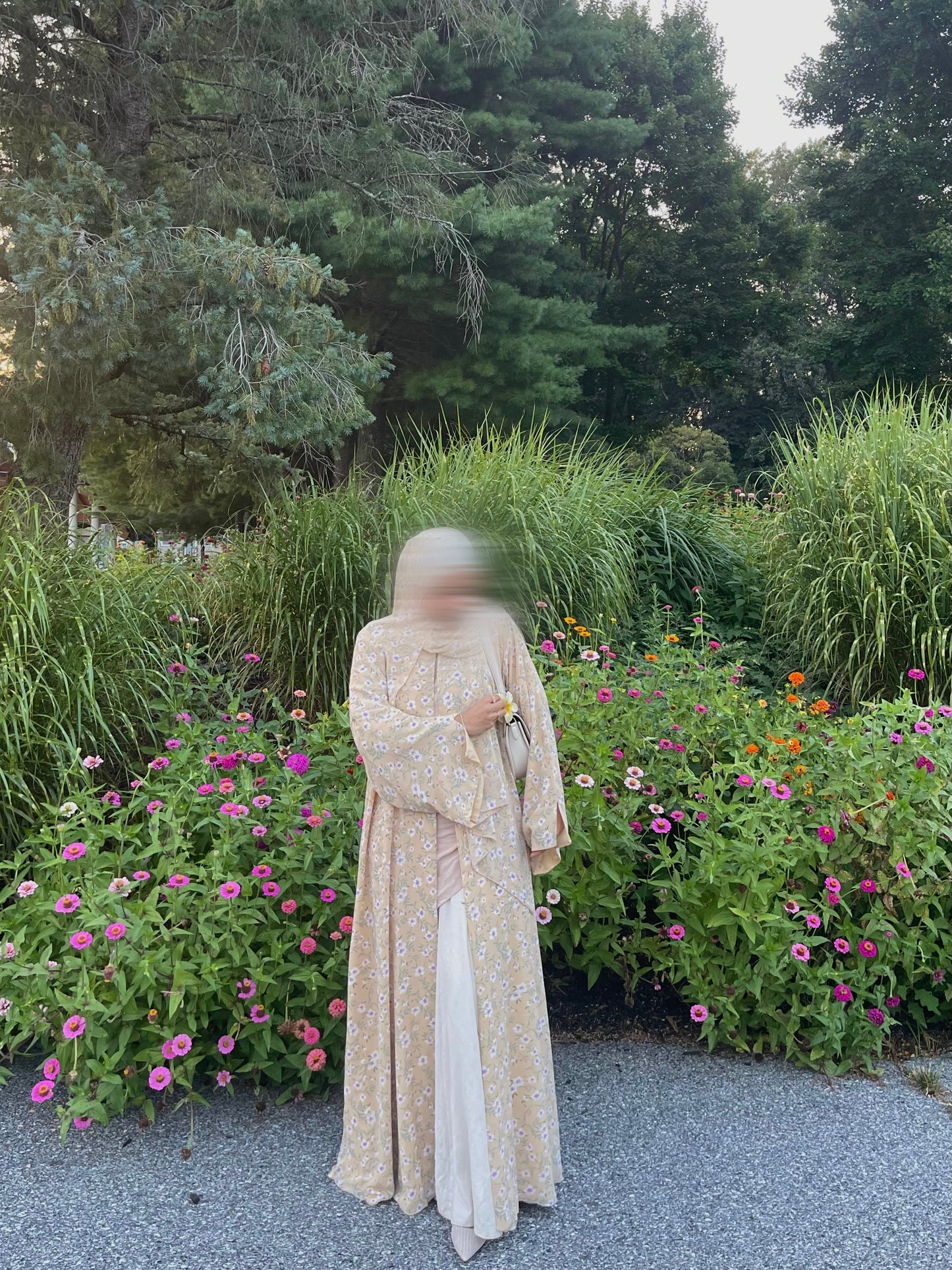 Zuhaira-Floral Printed Abaya + Hijab