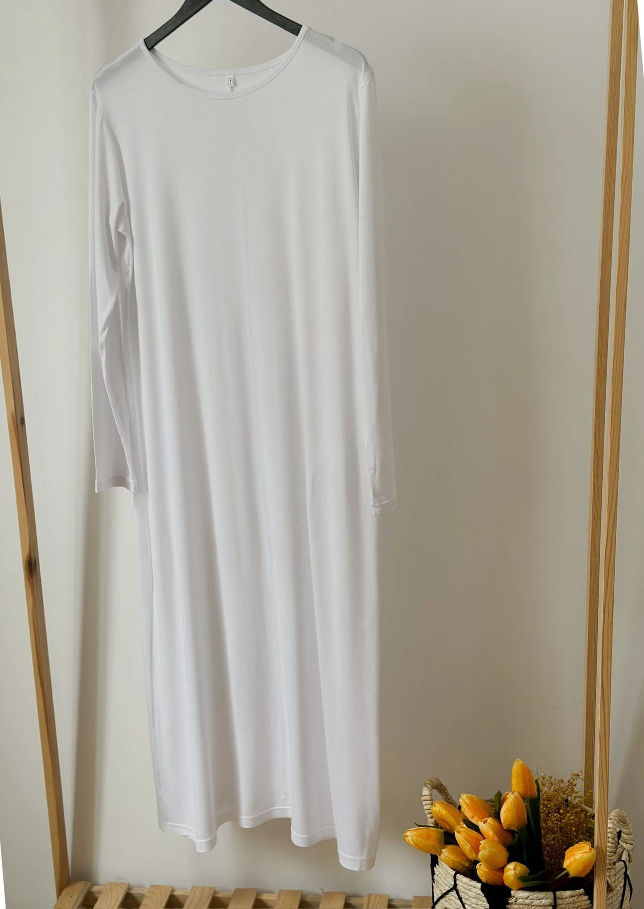 Full sleeves inner-Jersey fabric-White