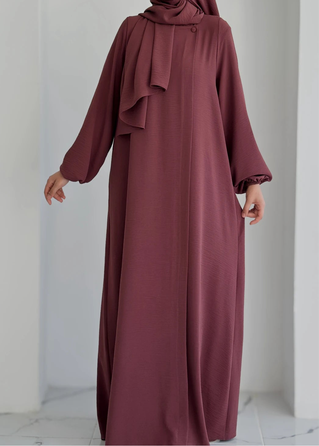 Aiza- Dress+Hijab-Rosewood-Nursing Friendly