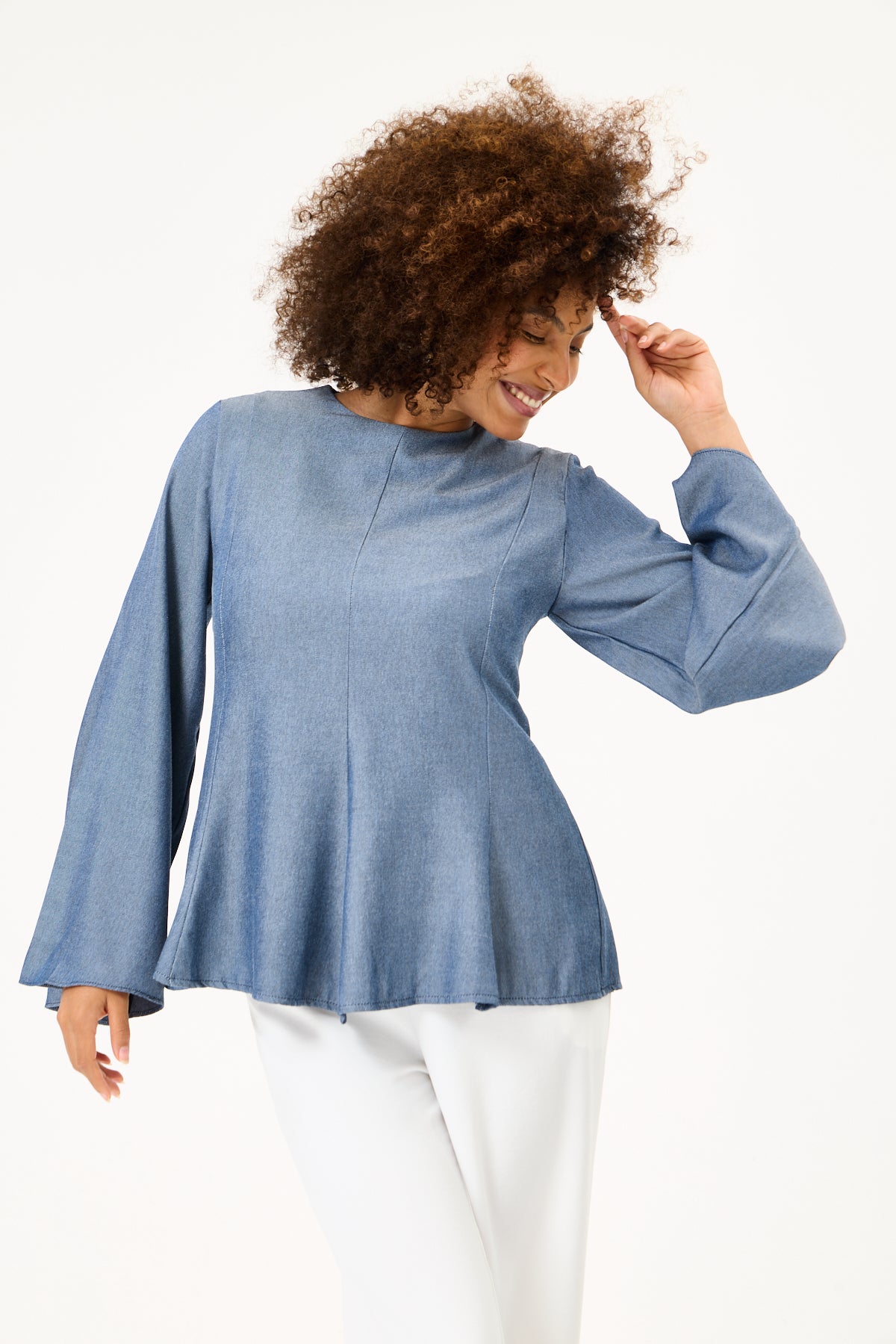 Elin Top-Denim Blue