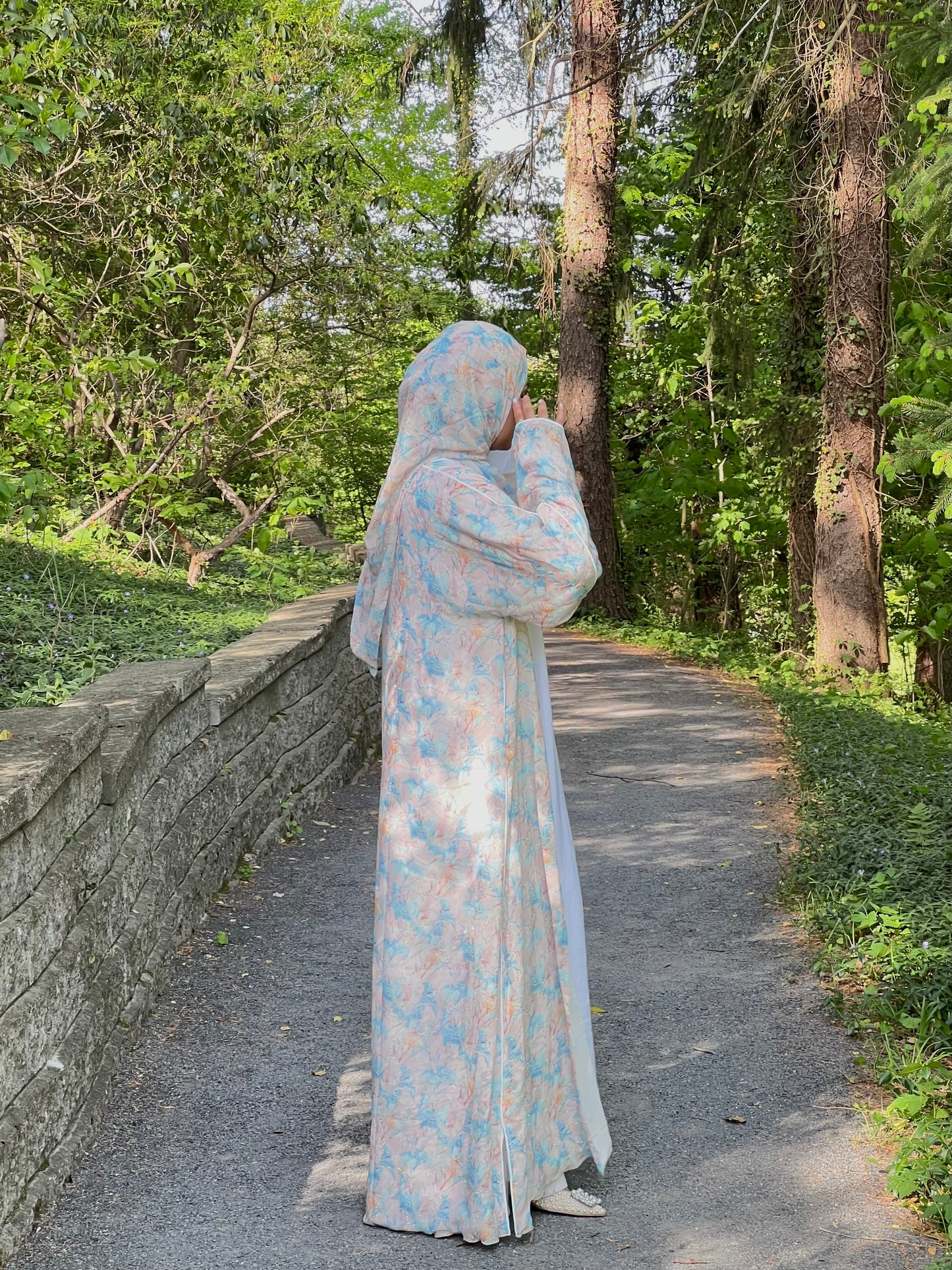 Yasmin-Stonework Abaya + Hijab