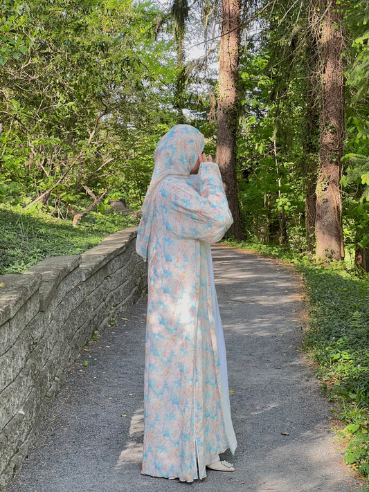 Yasmin-Stonework Abaya + Hijab