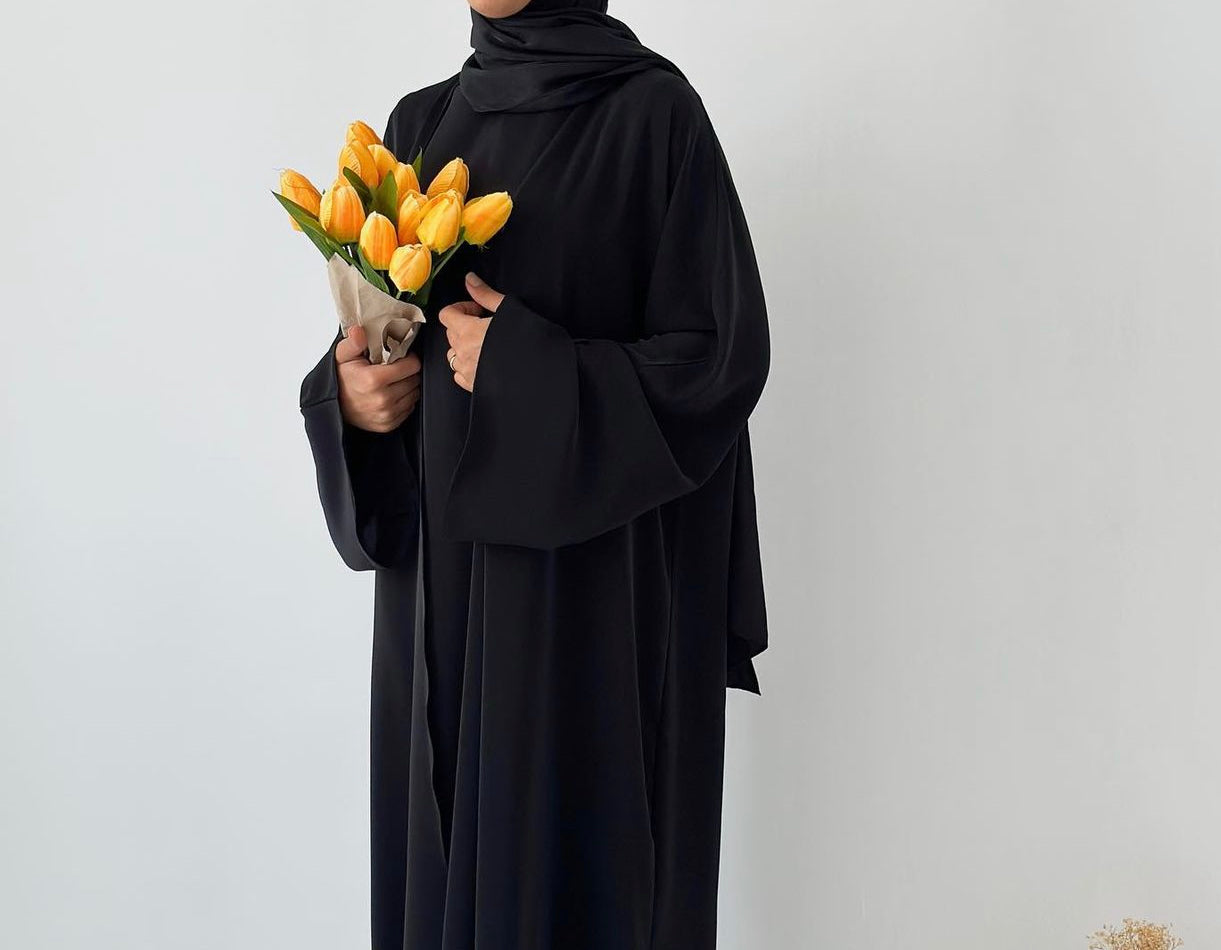 Henna-Four Piece-Satin Abaya