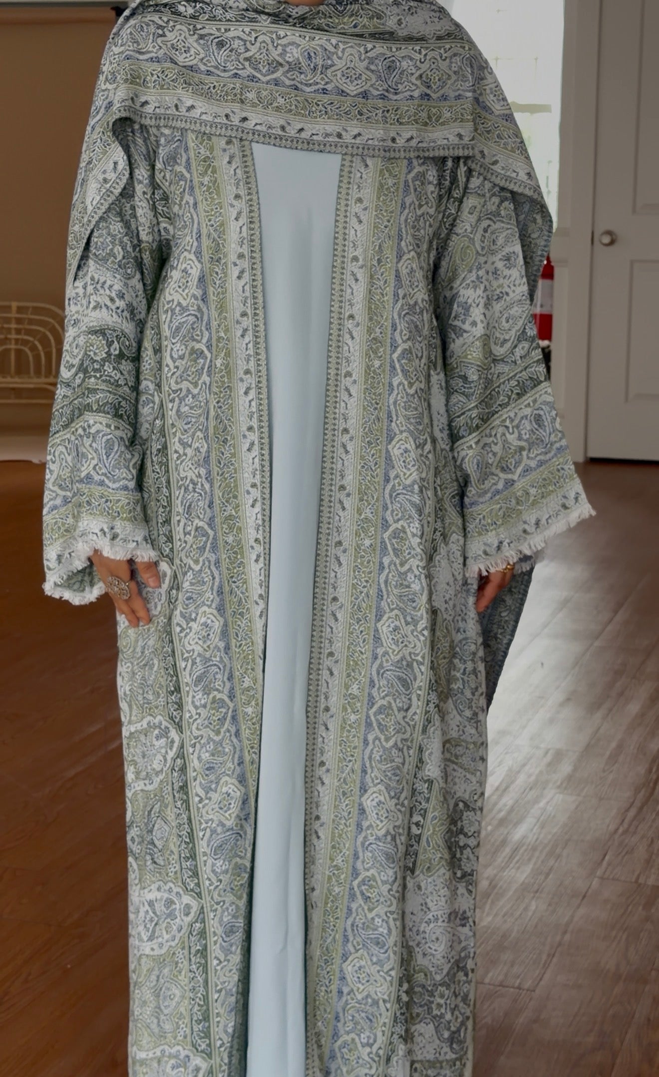 Pashmina Three-Piece Abaya Set