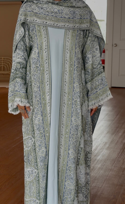 Pashmina Three-Piece Abaya Set