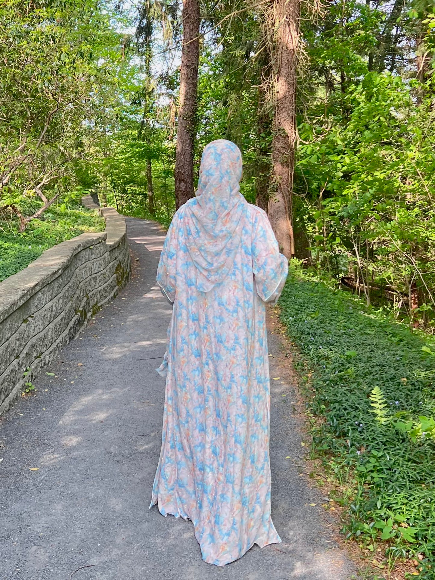 Yasmin-Stonework Abaya + Hijab