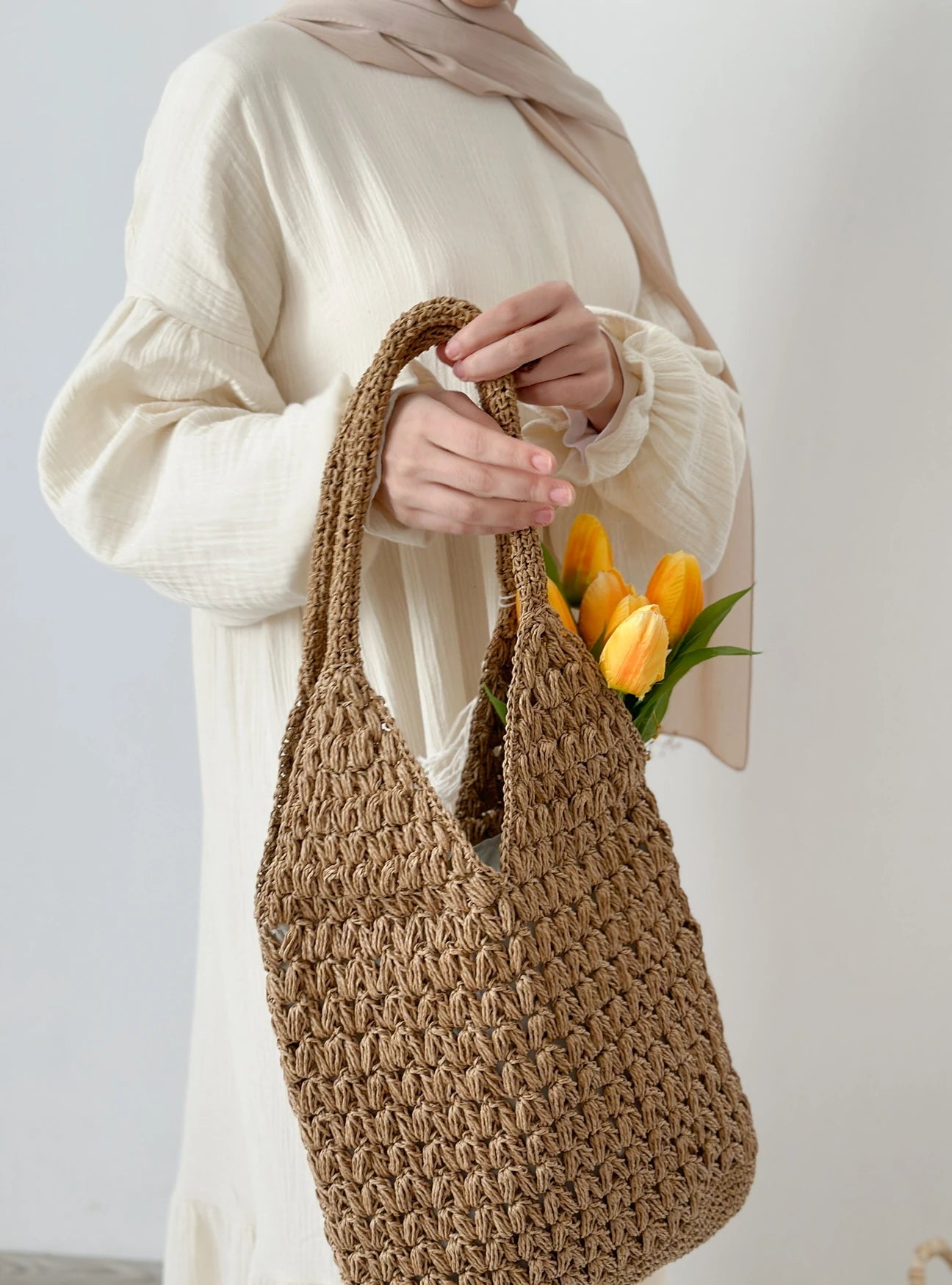 Straw Summer Tote bag