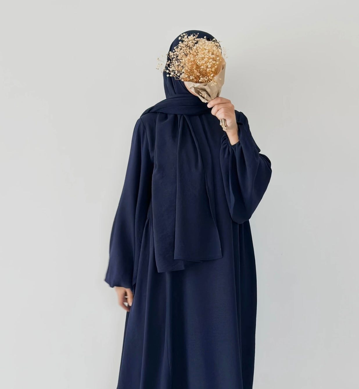 Aamina- Dress+Hijab-Navy