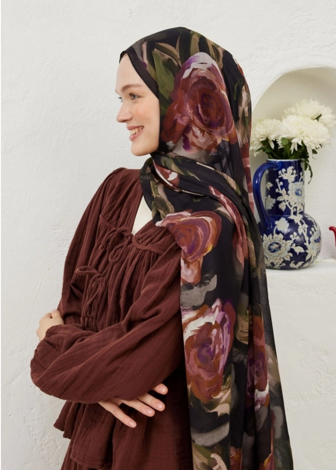 SUMMER ROSE PATTERN-RAMIE HIJAB