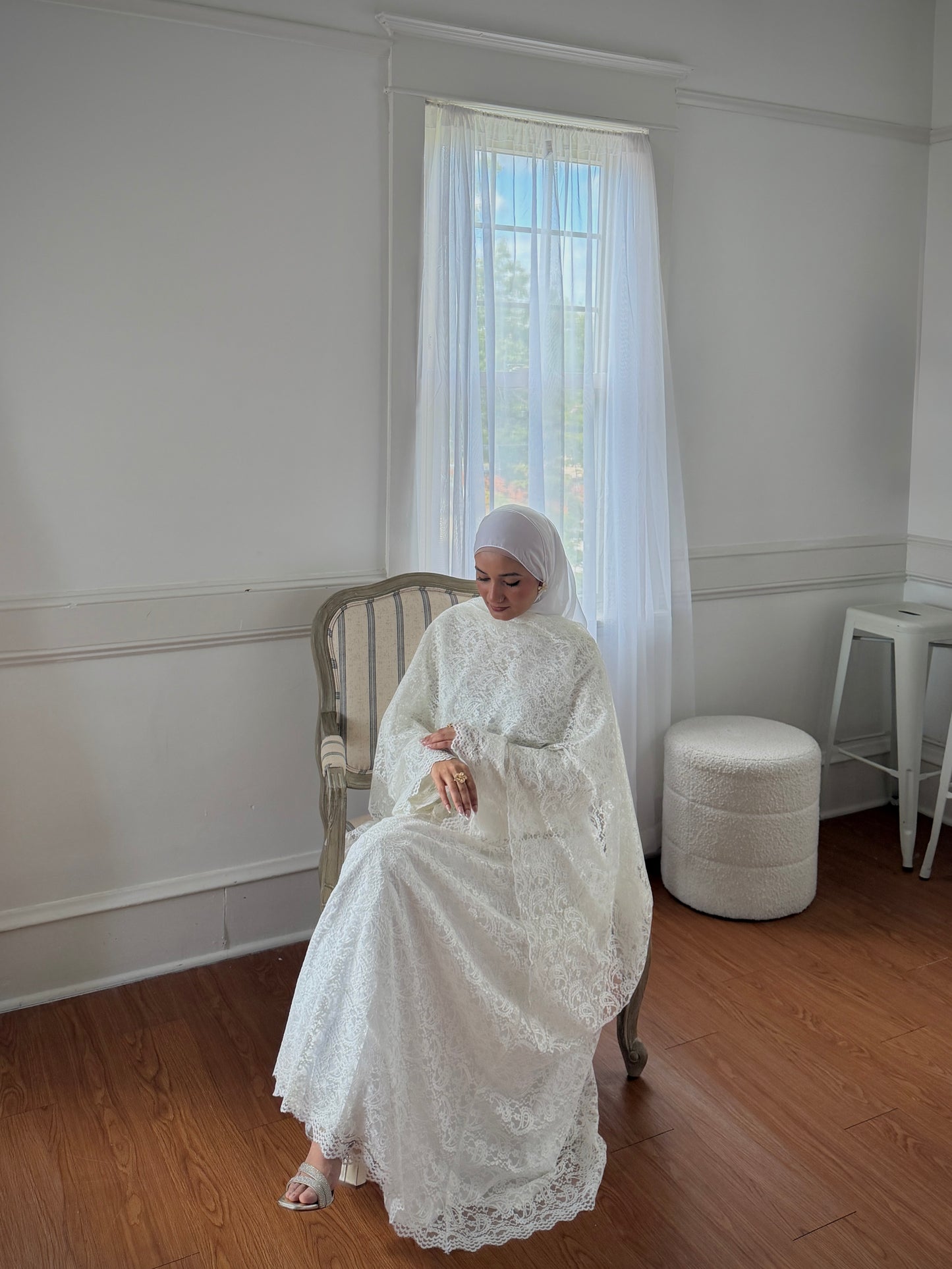 Safa-Two Piece- Lace Dress-Off White