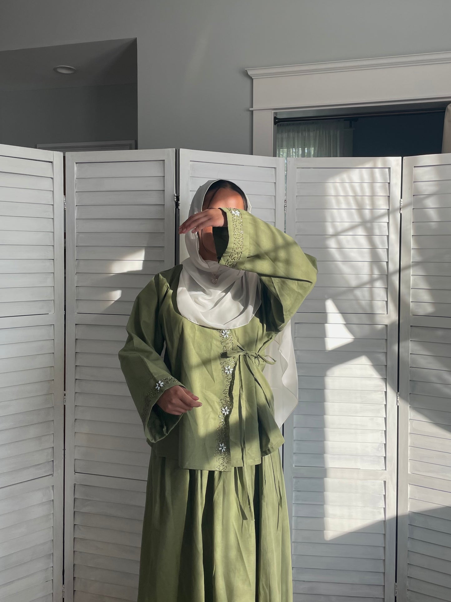 Hana-Handwork-Two-Piece Set-Green