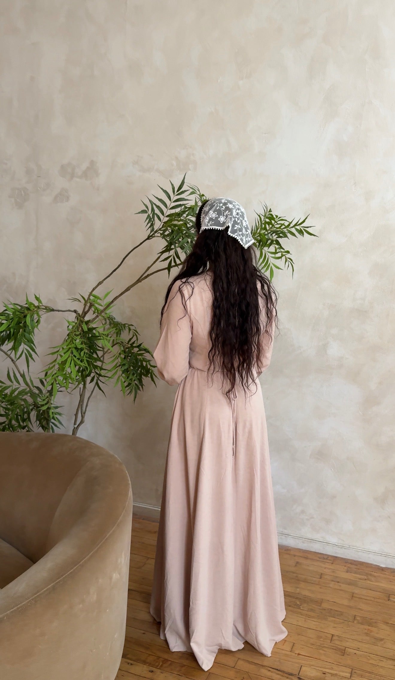 Daydream Cotton Dress – Oat Biege