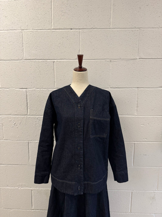 Denim Jacket-Dark Wash-100% Cotton