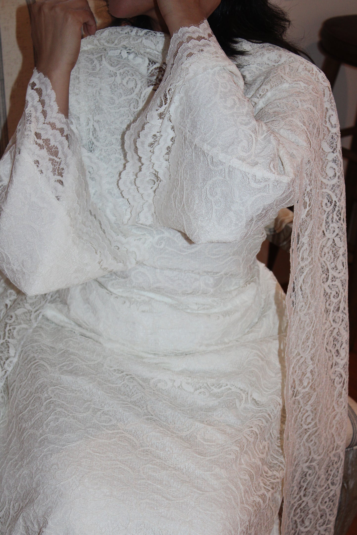 Safa-Two Piece- Lace Dress-Off White