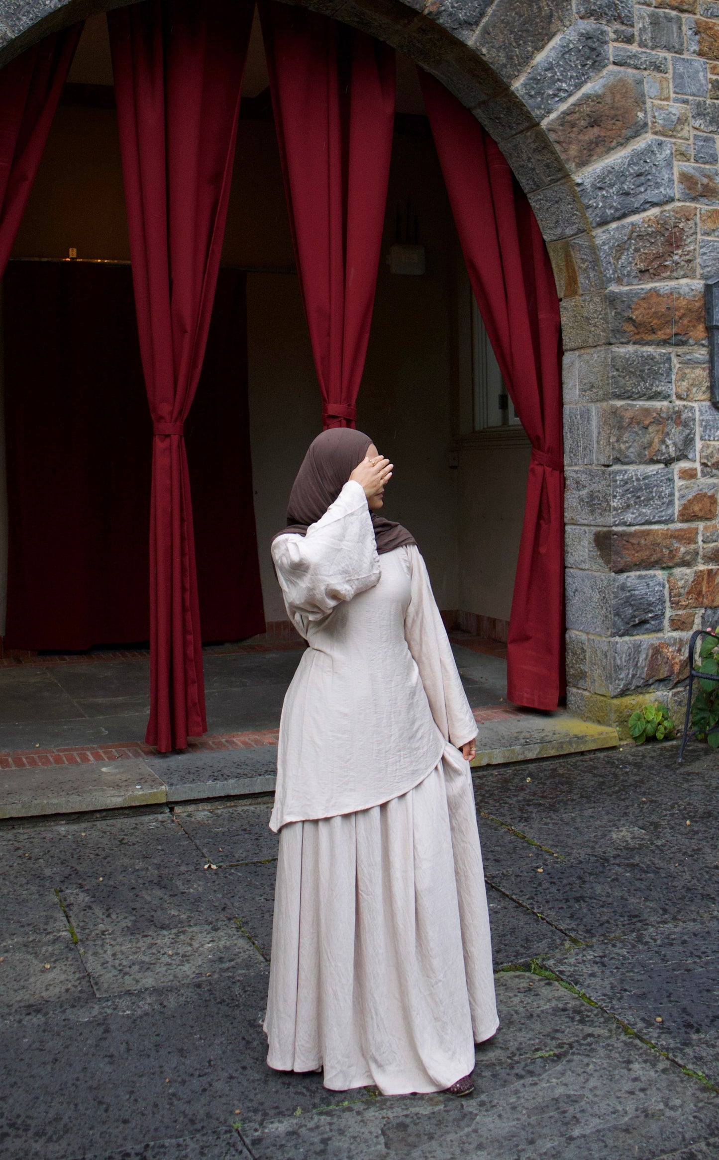 Maya Skirt Set- Light Beige