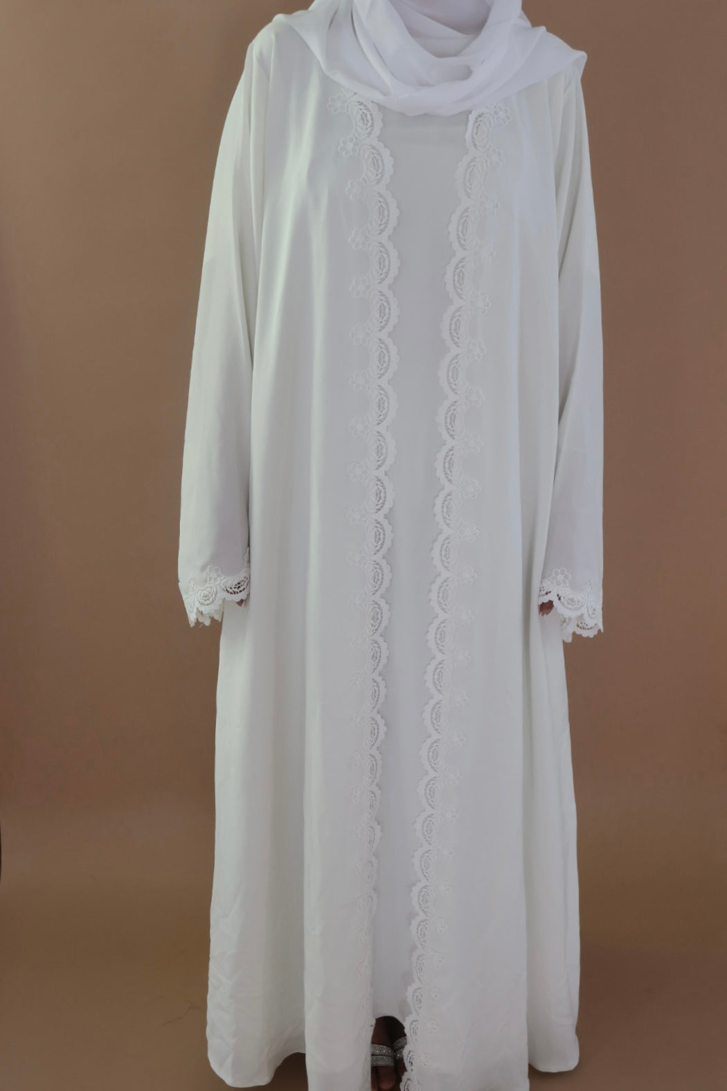 Mira-Four Piece Lace-Abaya set