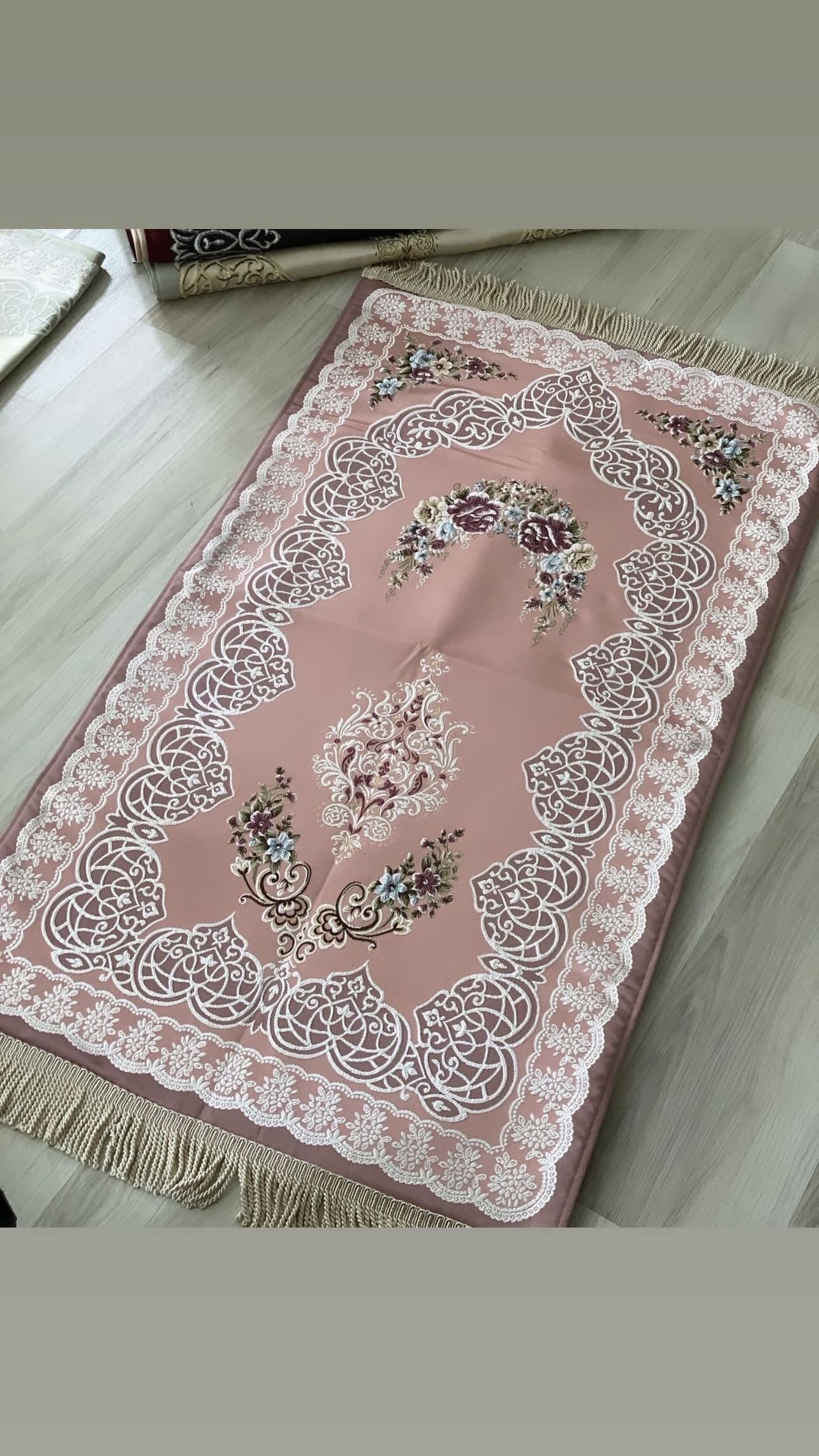 Luxury Silk embroidered prayer mat