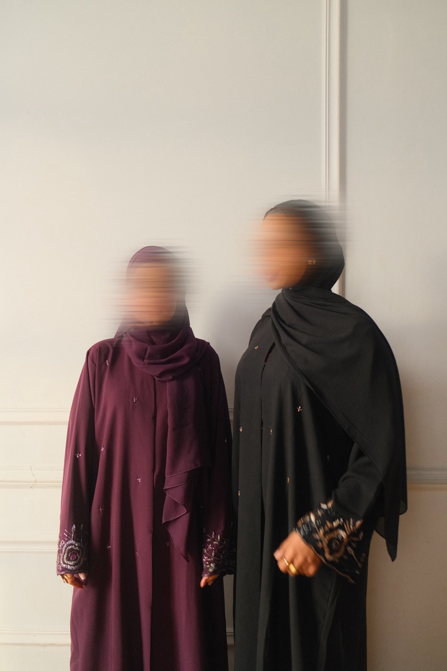 Nura-Handcrafted-Abaya set-Deep Purple