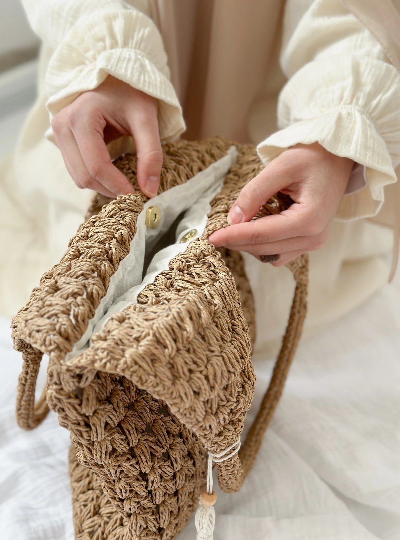 Straw Summer Tote bag