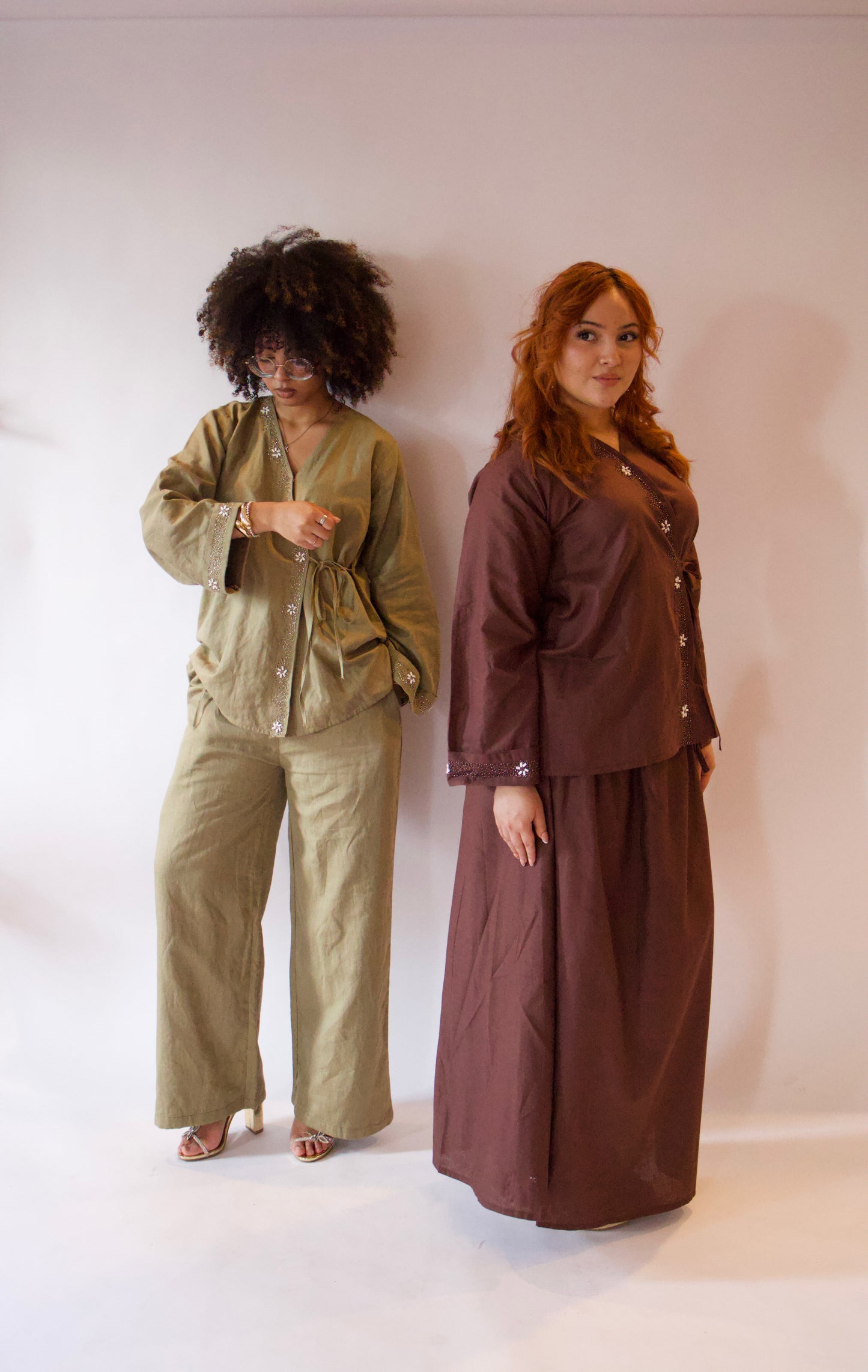 Hana-Handwork Set-Sage Green