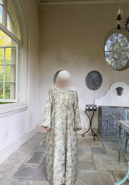 Hayat-Three Piece-Abaya set-Sage