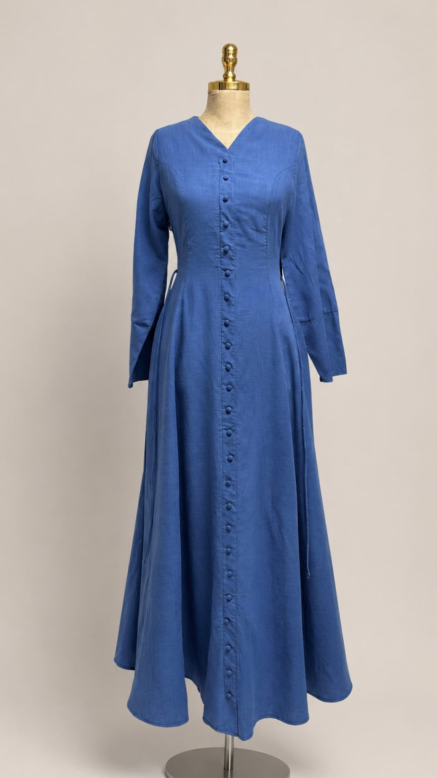 Daydream Cotton Dress – Dusty Blue