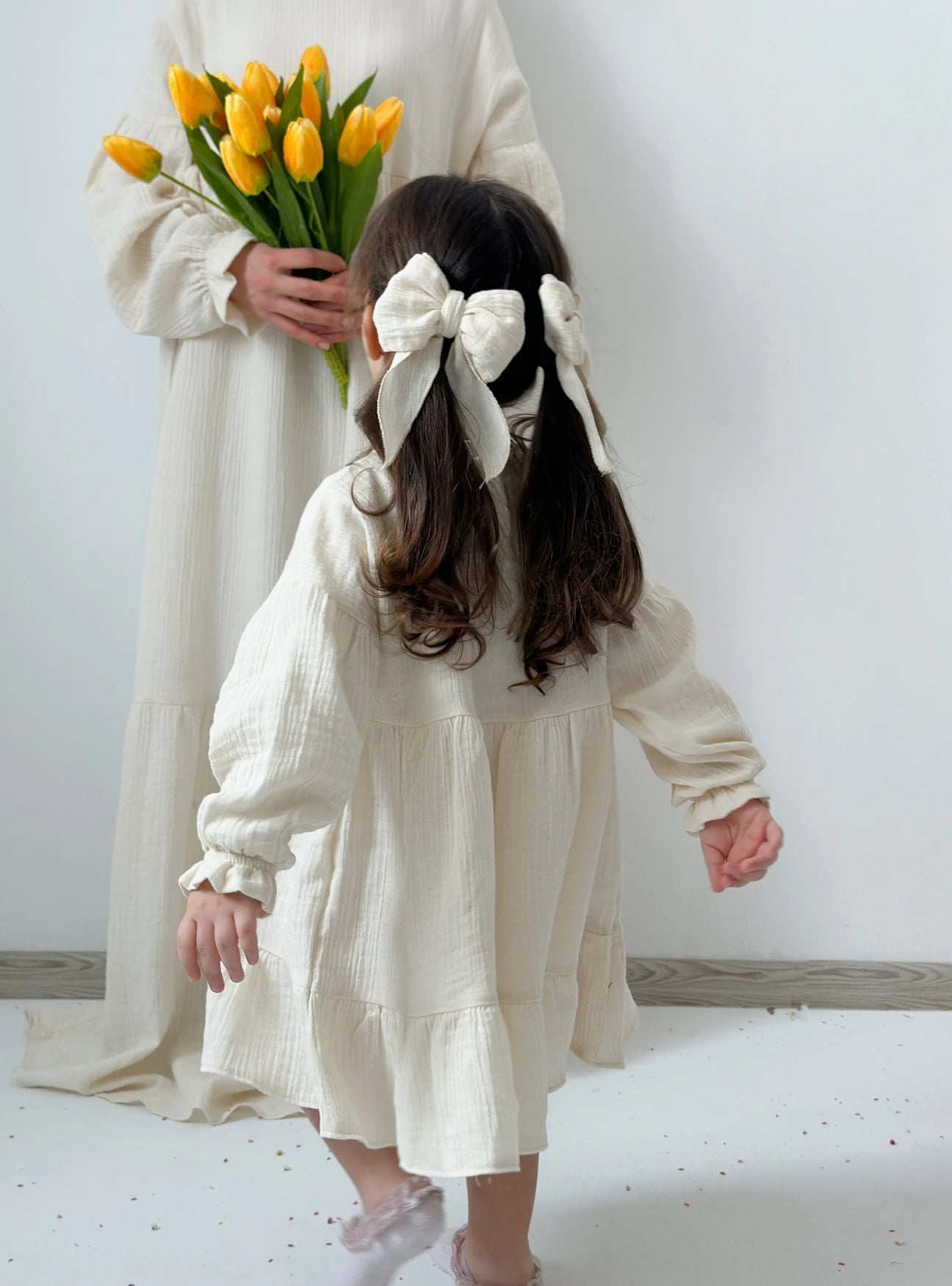 Baby Girl Dress-Cream