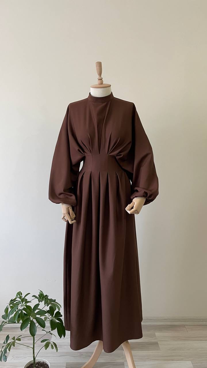 Hanin-Dress-Dark Brown