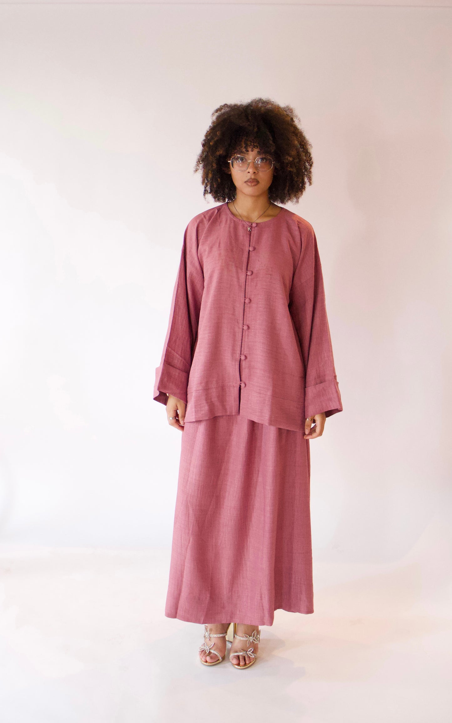Raya Skirt Set-Cherry Pink