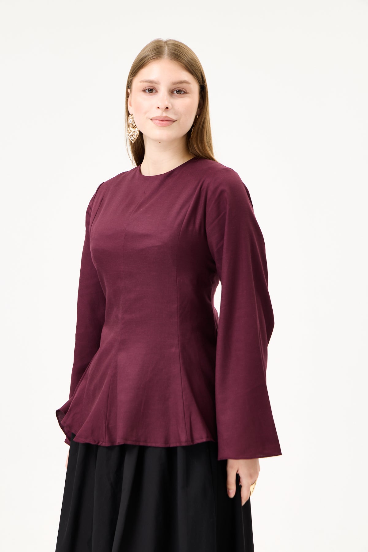 Elin Top-Deep Burgundy