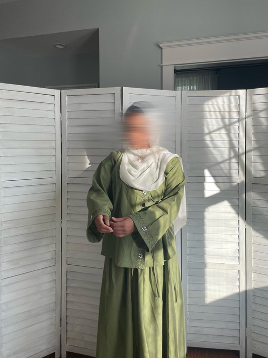 Hana-Handwork-Two-Piece Set-Green