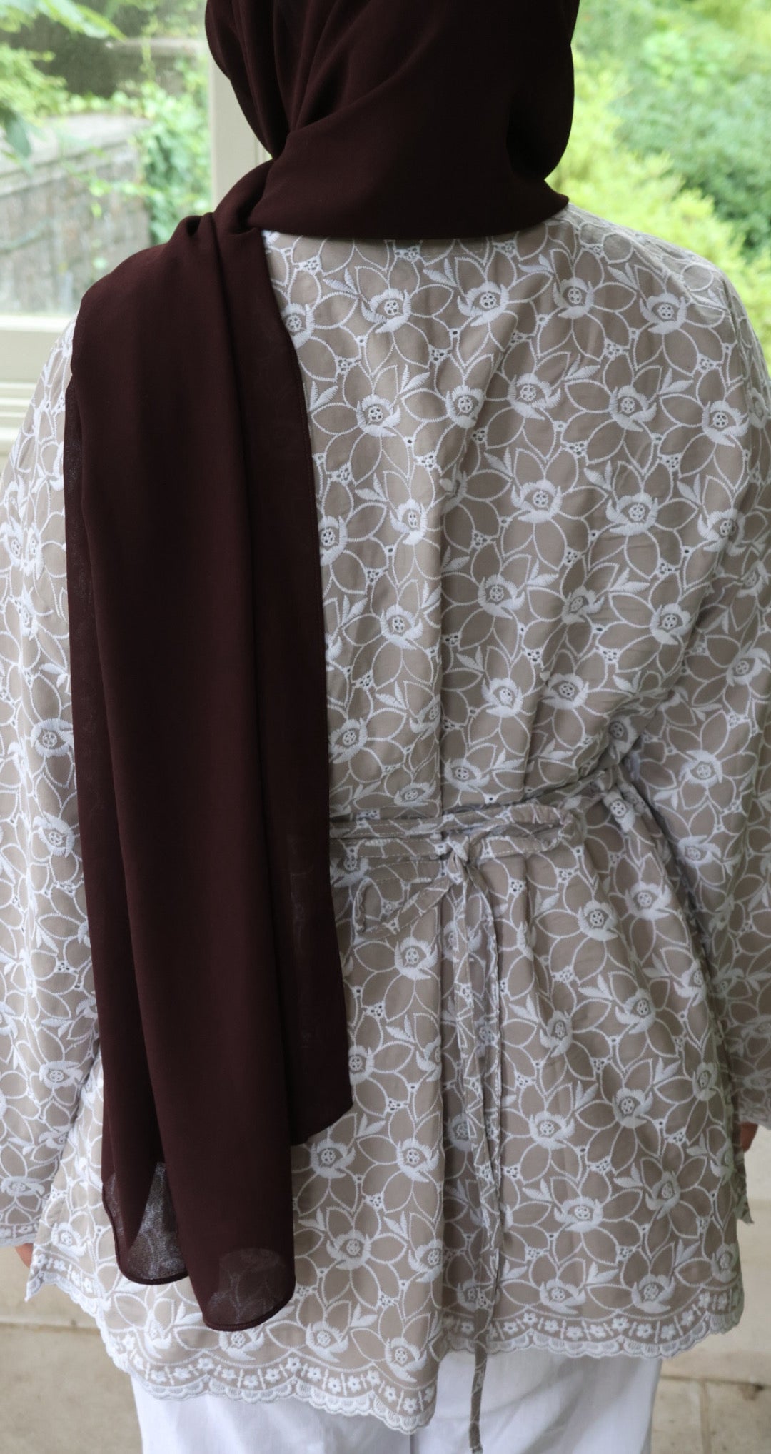 Jasmine Cotton Top-Mushroom Taupe