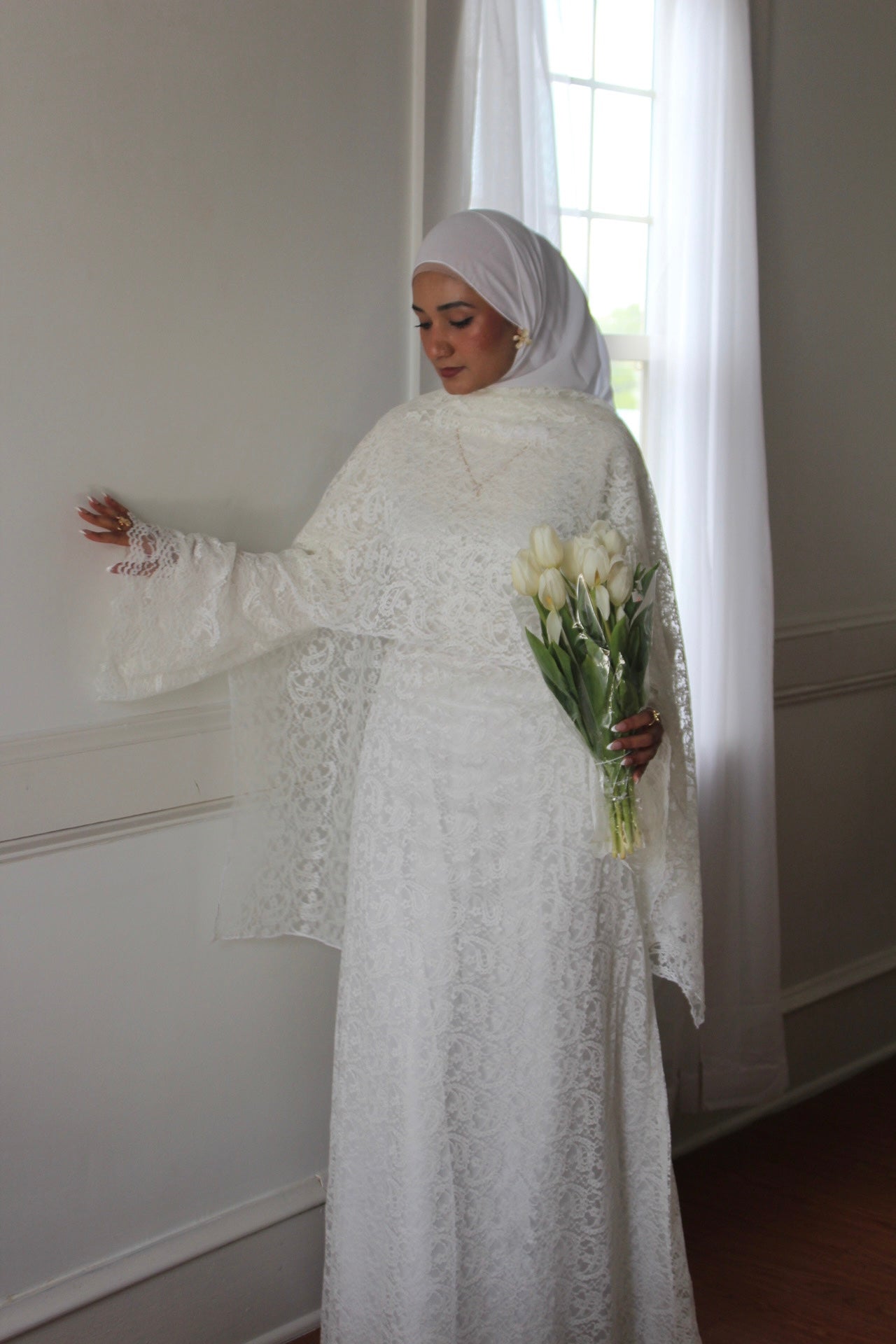 Safa-Two Piece- Lace Dress-Off White