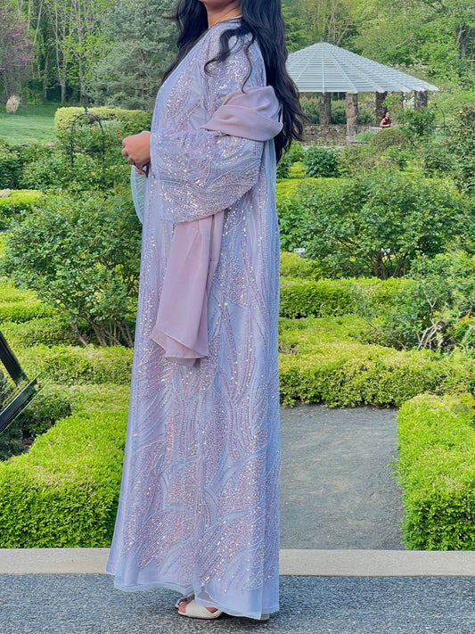 Safa-Heavy Stone Work-Abaya set
