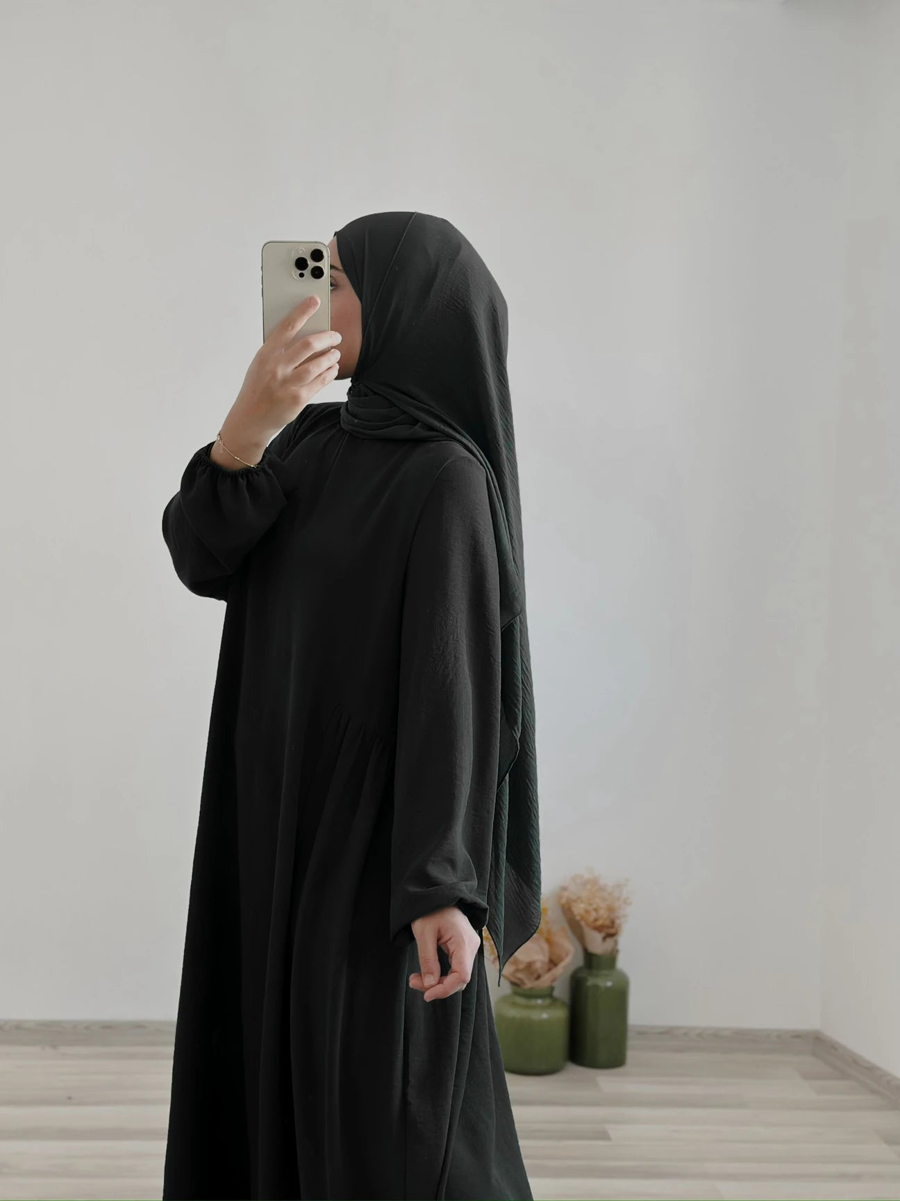 Aamina- Dress+Hijab-Black