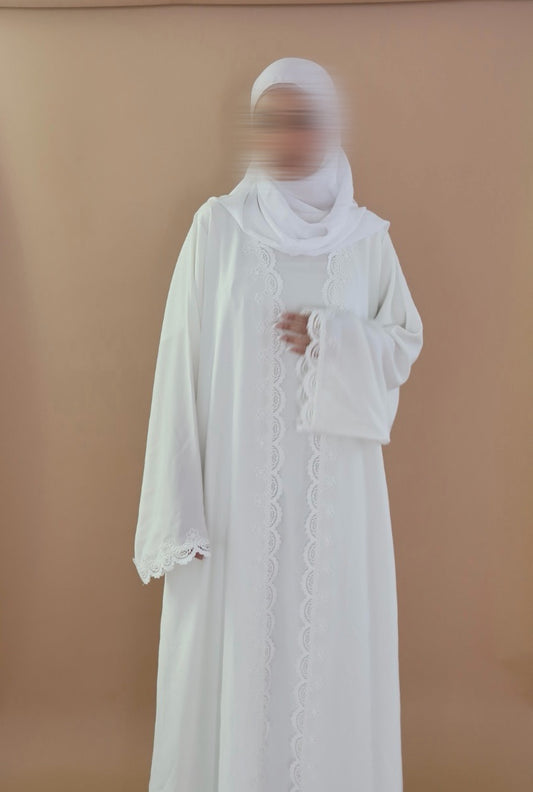 Mira-Four Piece Lace-Abaya set