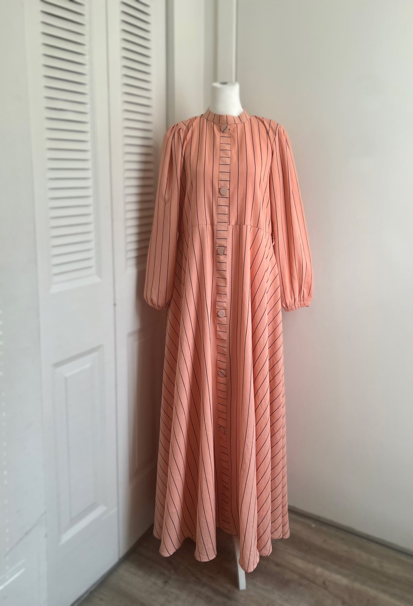 Georgette Stripe Maxi dress