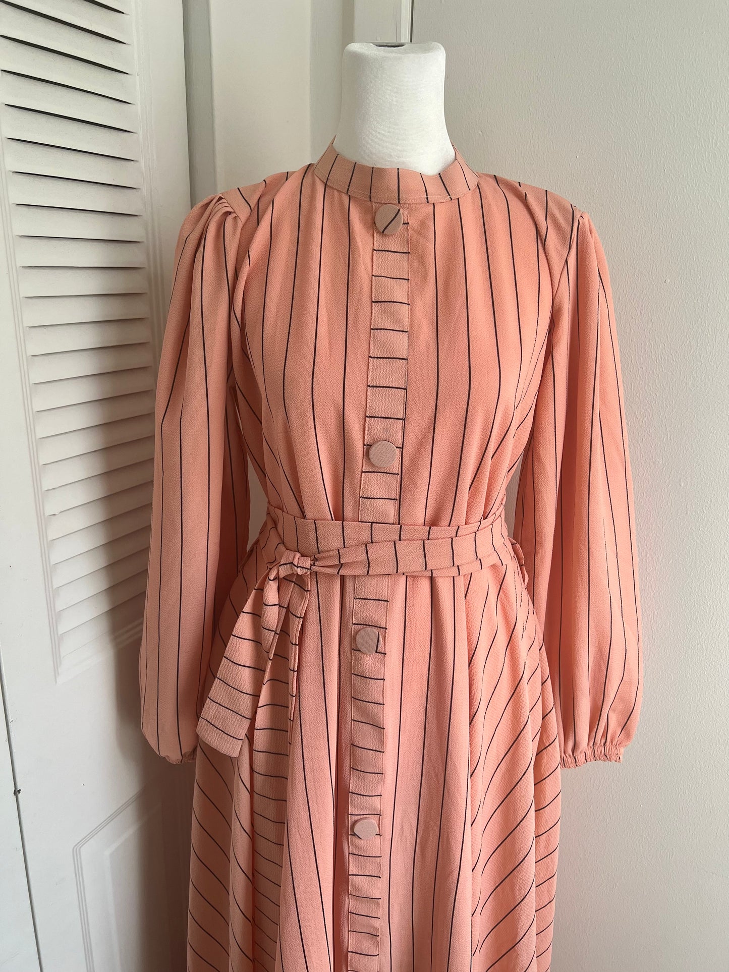 Georgette Stripe Maxi dress