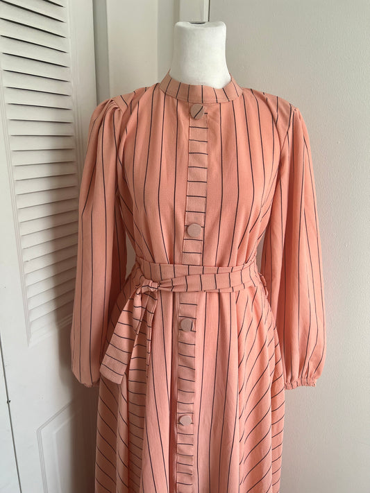 Georgette Stripe Maxi dress